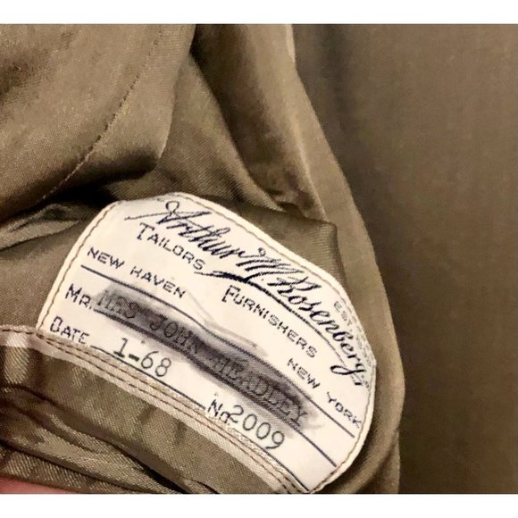 Arthur Rosenberg Tailors New Haven New York Tan Wool‎ Blend Trench Coat - Picture 6 of 6